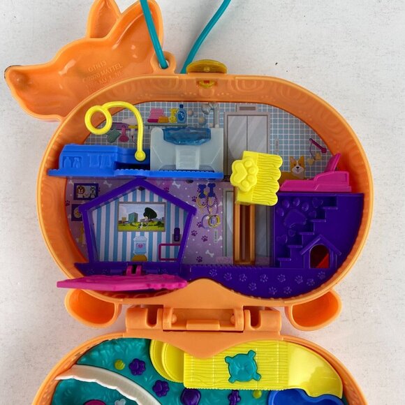 Polly Pocket Cute Corgi Puppy Dog Compact Open Close Kids Toy Pretend Play - Picture 11 of 16